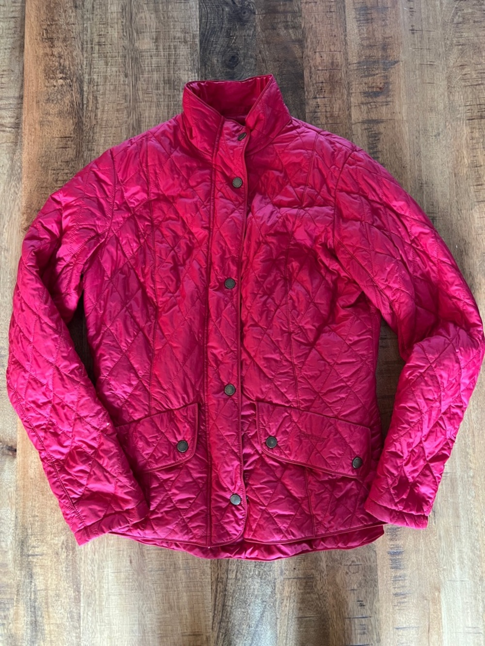 Barbour Quilted Jacket in Vibrant Red